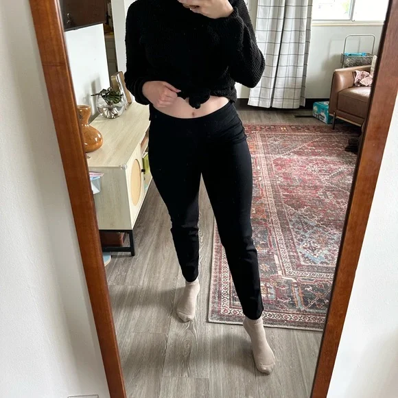 Black Jegging Work Pants